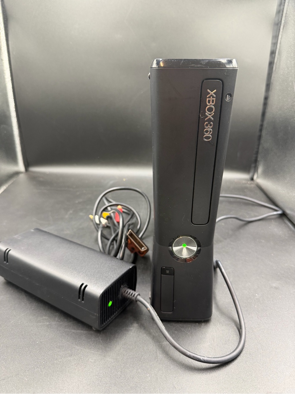 Microsoft Xbox 360 S (Slim) Video Game Console w/Power Supply, No Controllers